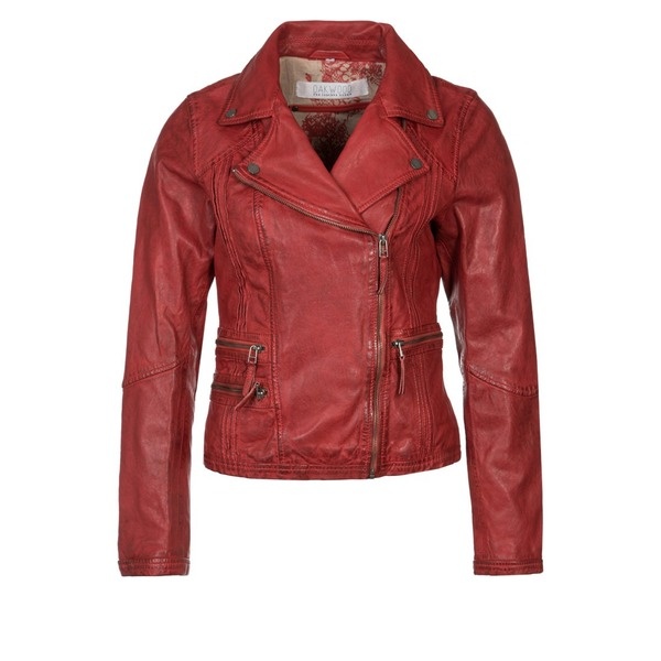 rote Lederjacke von Oakwood, red leather jacket oakwood