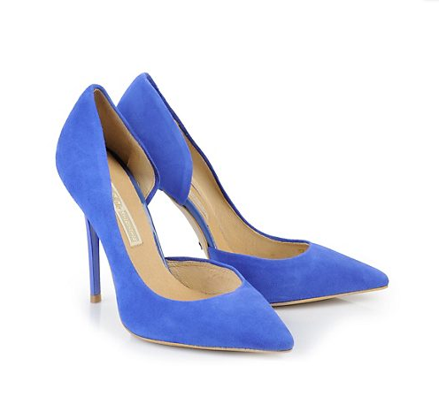 spitze pumps blau buffalo