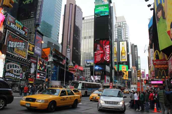 Times Square - thousand impressions at once