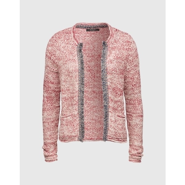 rote strickjacke von vila, red cardigan vila