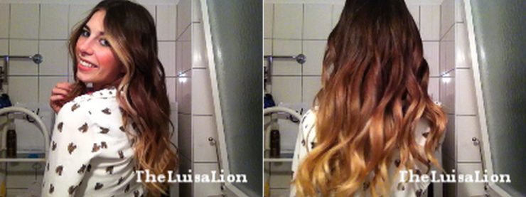 haare ombre und lockig