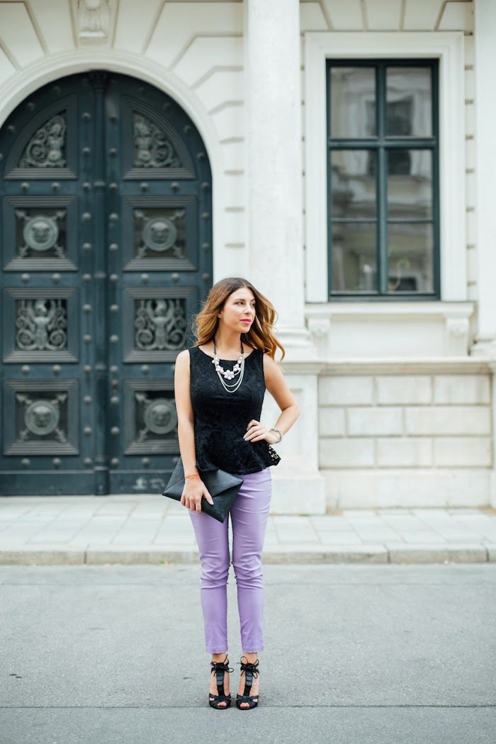 lila hose von c&a