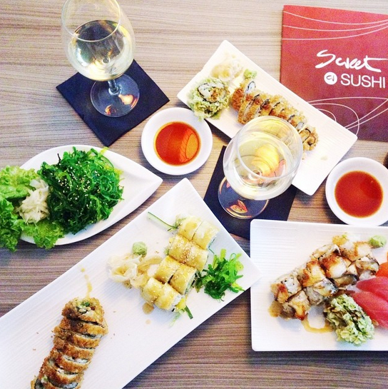 sushi und sekt