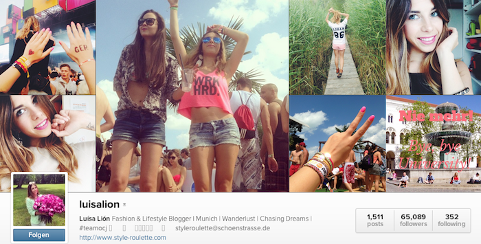 instagram luisalion profil