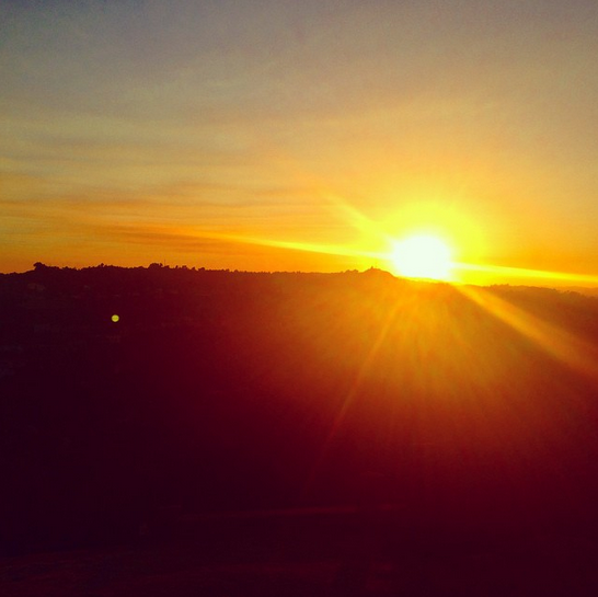 sonnenuntergang in los angeles