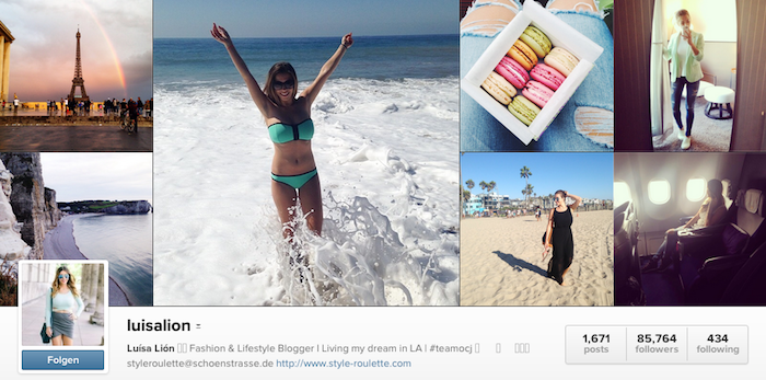 instagram luisalion profil