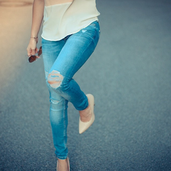 schöne ripped jeans