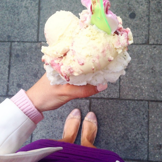 ice cream with hugo