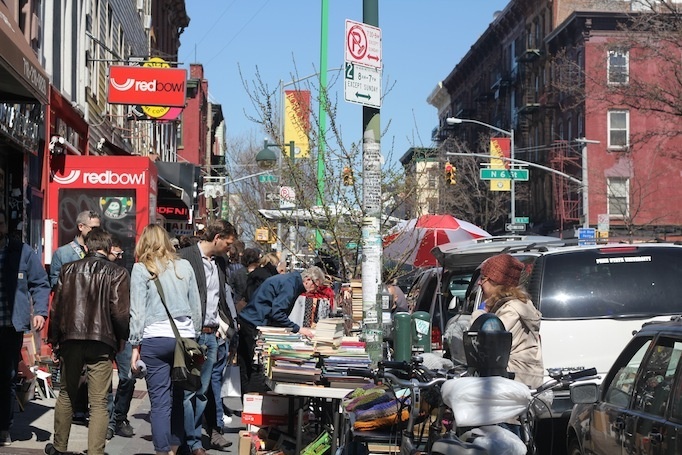 volle straßen in Williamsburg